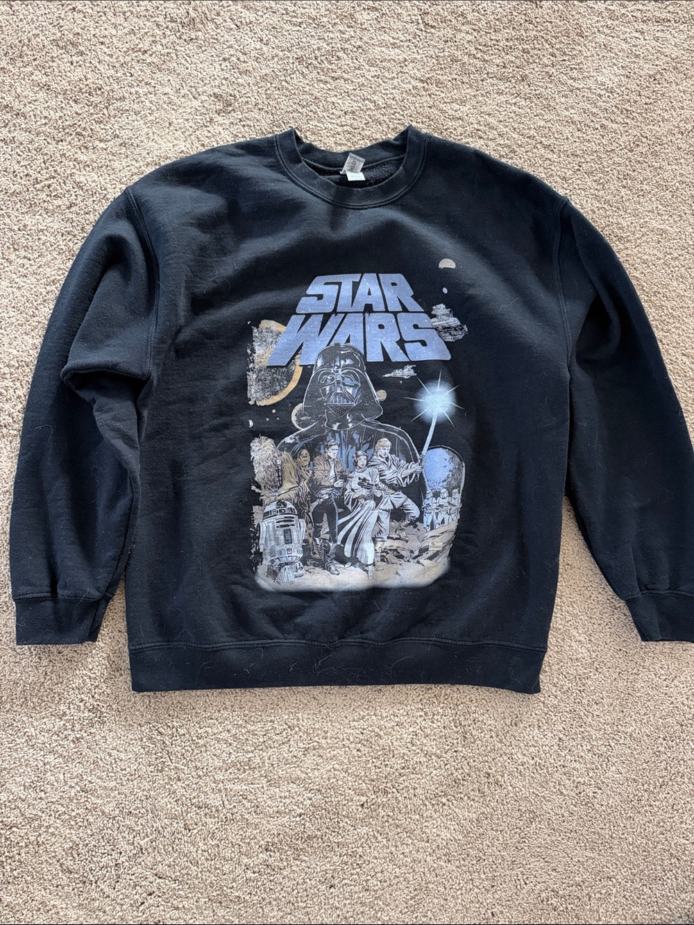 Star Wars Black Graphic Crewneck Sweatshirt